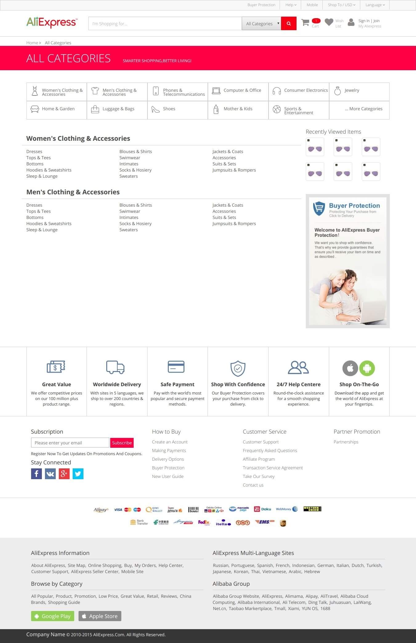 Product Category page Design - View image in New Tab for large experience